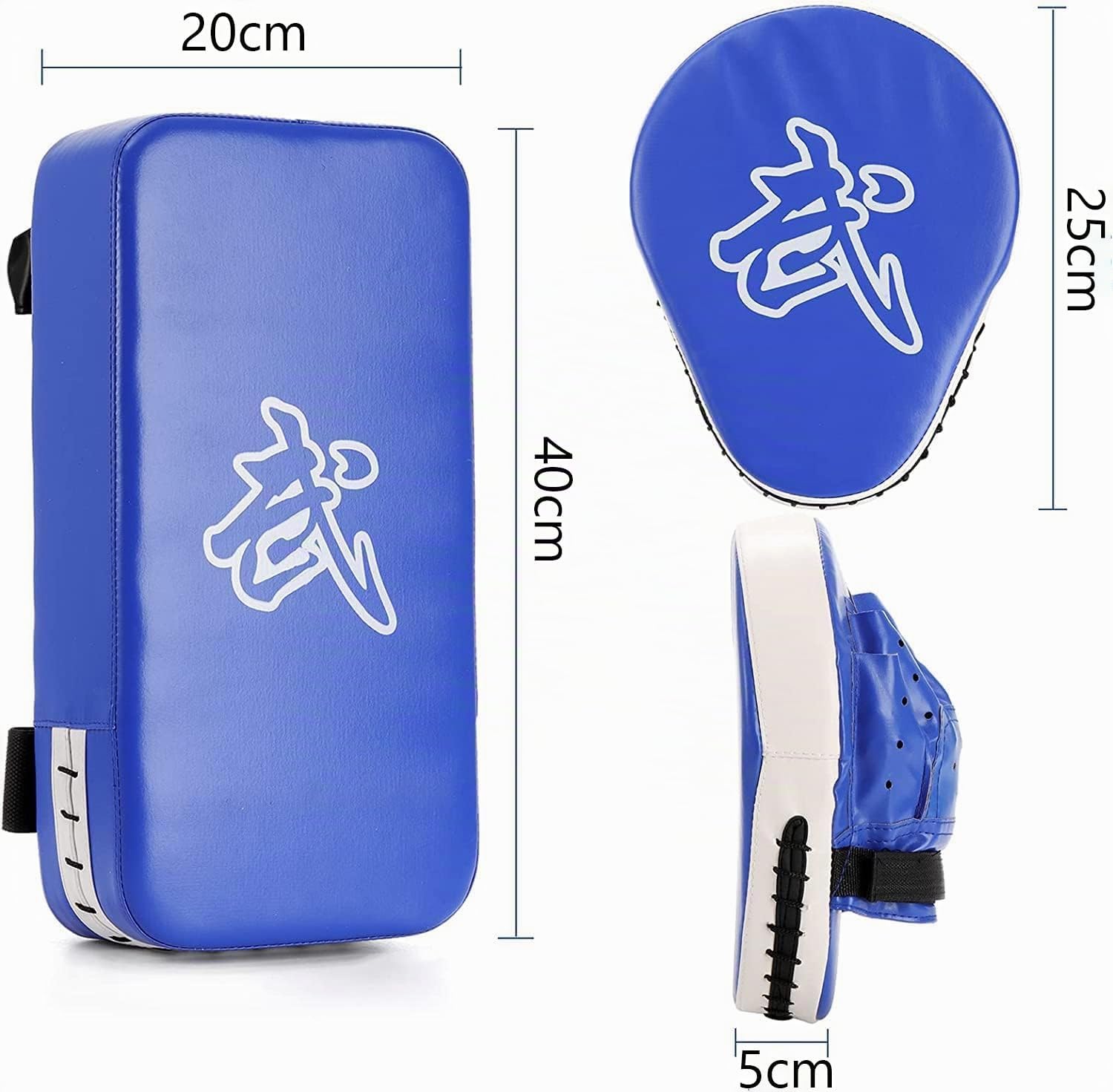WUWEOT 2-in-1-Punching-Patch-Set, Boxhandschuhe, Fokus-Pads und Taewondo-Focus-Schild, Thai-Pads, Karate-Punching-Handschuhe, Kick-Box-Schild, Kampfsport, MMA-Punching-Handschuhe
