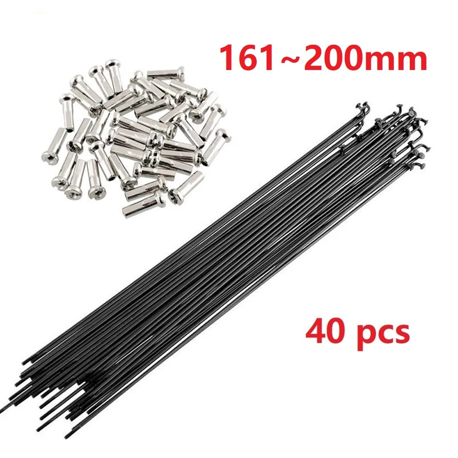 Sapim Laser Black 2.0 Double Butted 14/17G Bicycle Wheel Spokes - Bag of 20 (280mm)