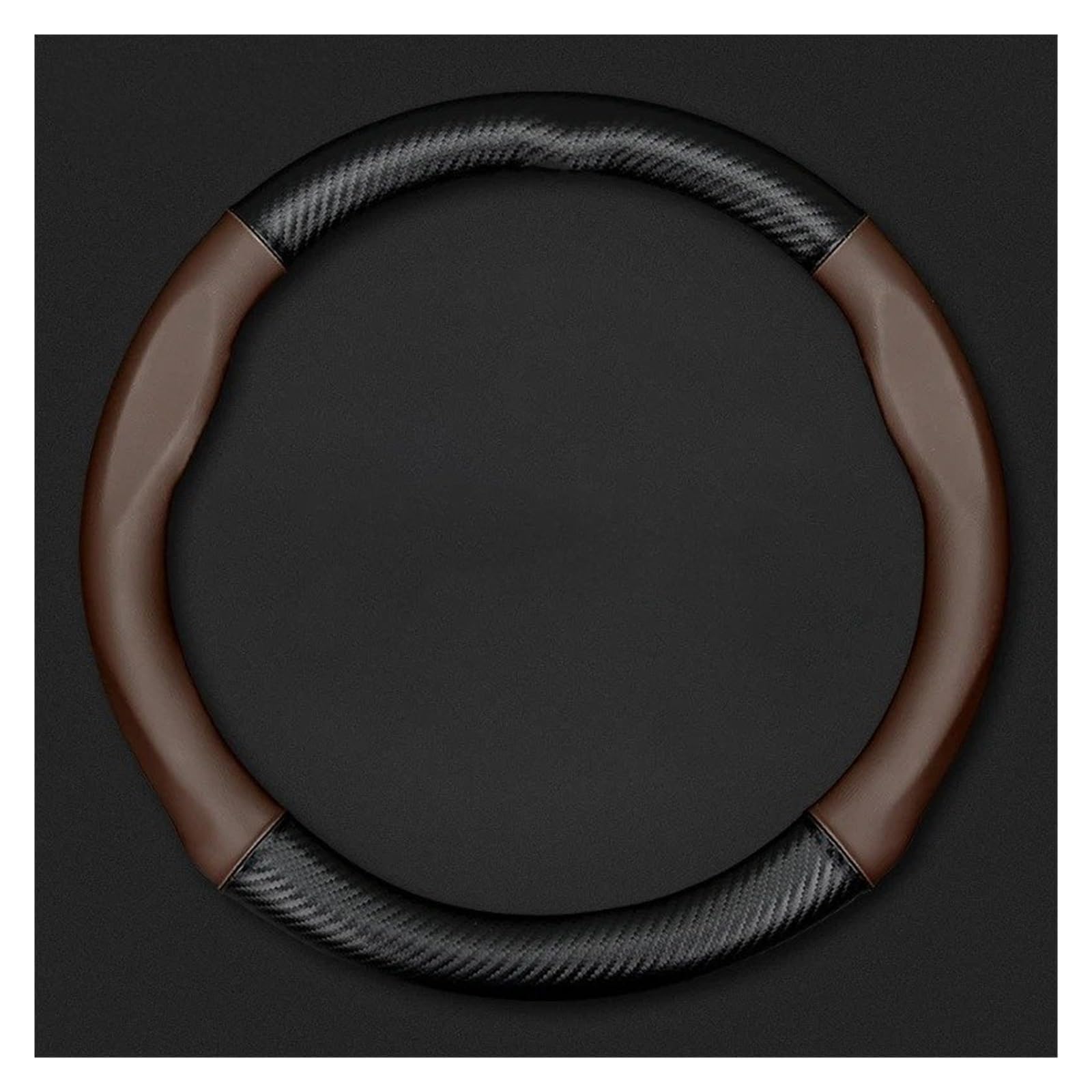 MYRFCSA Car Steering Wheel Covers, for VW Sharan MK2 7N 2012-2025 Soft Breathable and Anti-Slip Car Accessory Steering Wheel Protector Cover,B