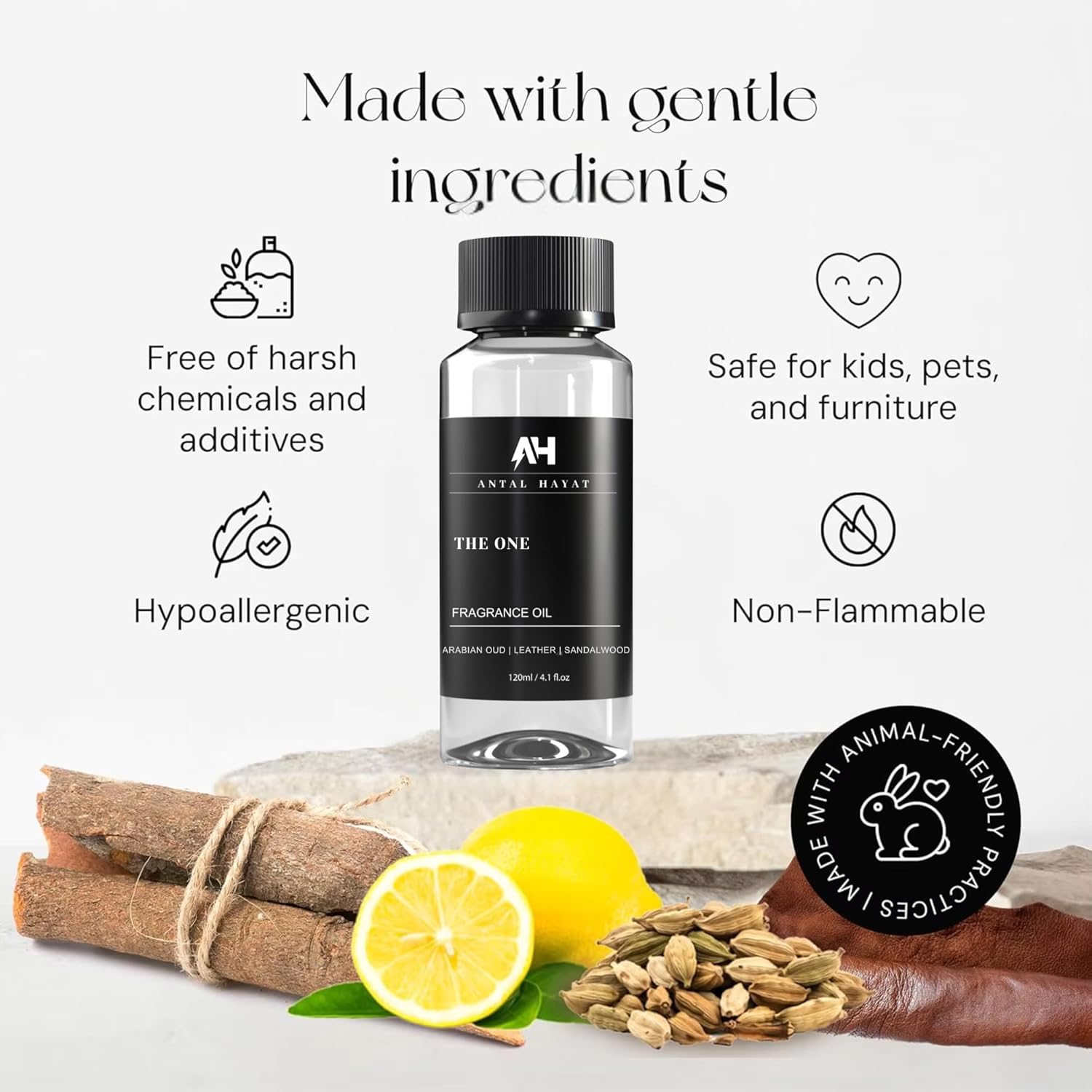 The One Hotel Scent Diffuser Oil 120ml - Aromatherapy Fragrance Inspired by 5-Star Hotels - Notes of Cardamom, Leather, Lemon, Cinnamon & Sandalwood - Inspired by Luxury Hotel The One Diffuser Scent - Image 3