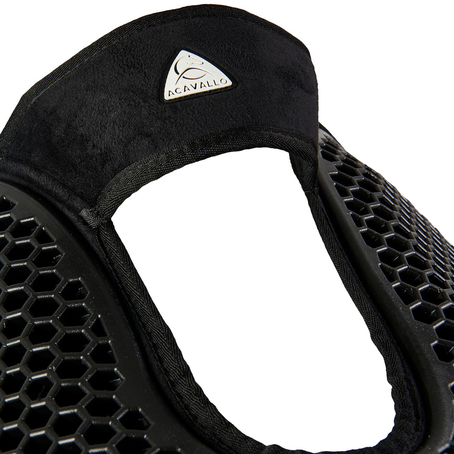 ACAVALLO SALVAGARRESE FREE HEXA GEL 1/2 PAD E ALZATA ANTERIORE CON MICROPILE CAVALLO EQUITAZIONE ALZAPALETTA (NERO)