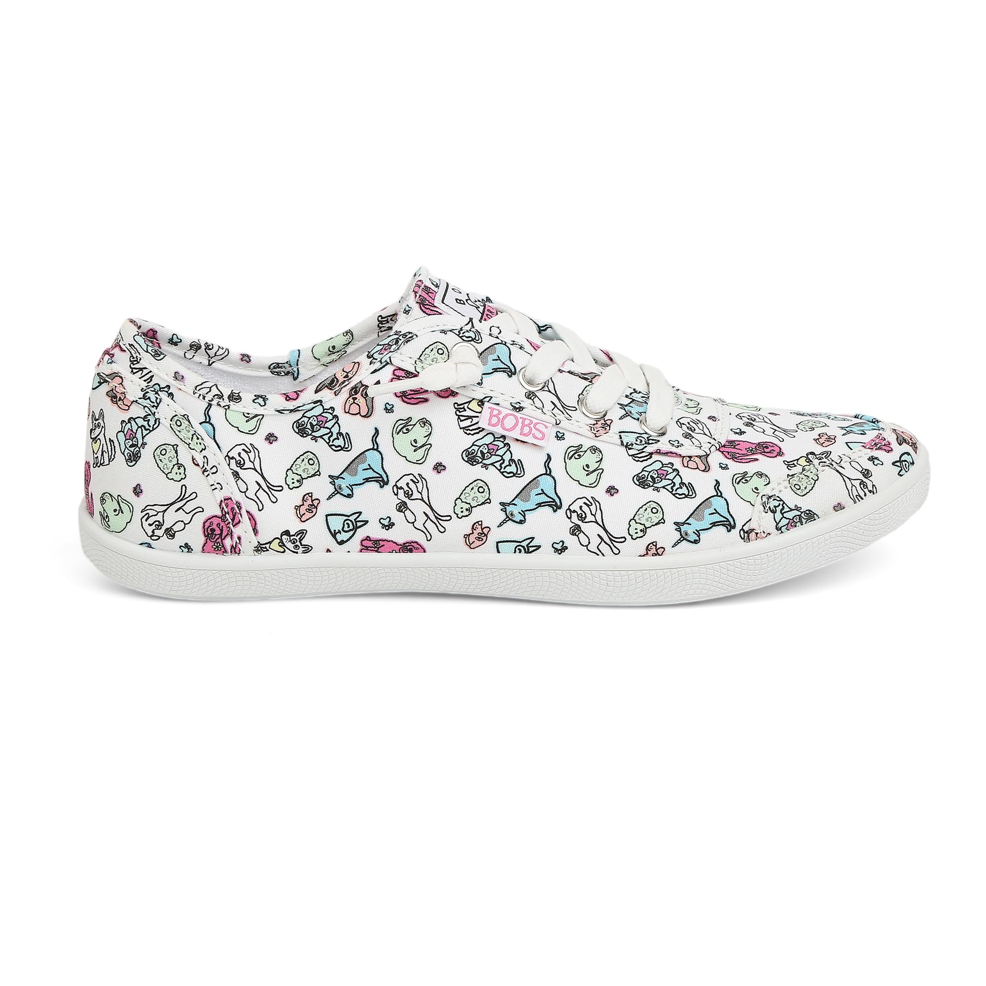 Skechers BOBS B CUTE - PASTEL DOODLEZ Lace Up Shoes for Women - Air-Cooled Memory Foam comfort insole Flexible traction color blocked outsole Doodle printed synthetic Upper fashion Shoes White (B09HGS9F1L) Amazon Price History, Amazon Price Tracker