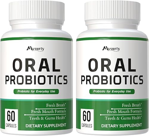 Probióticos orales - Fórmula de cápsulas orales para dientes, encías saludables y aliento fresco  Suplemento para mujeres y hombres - 120 cápsulas