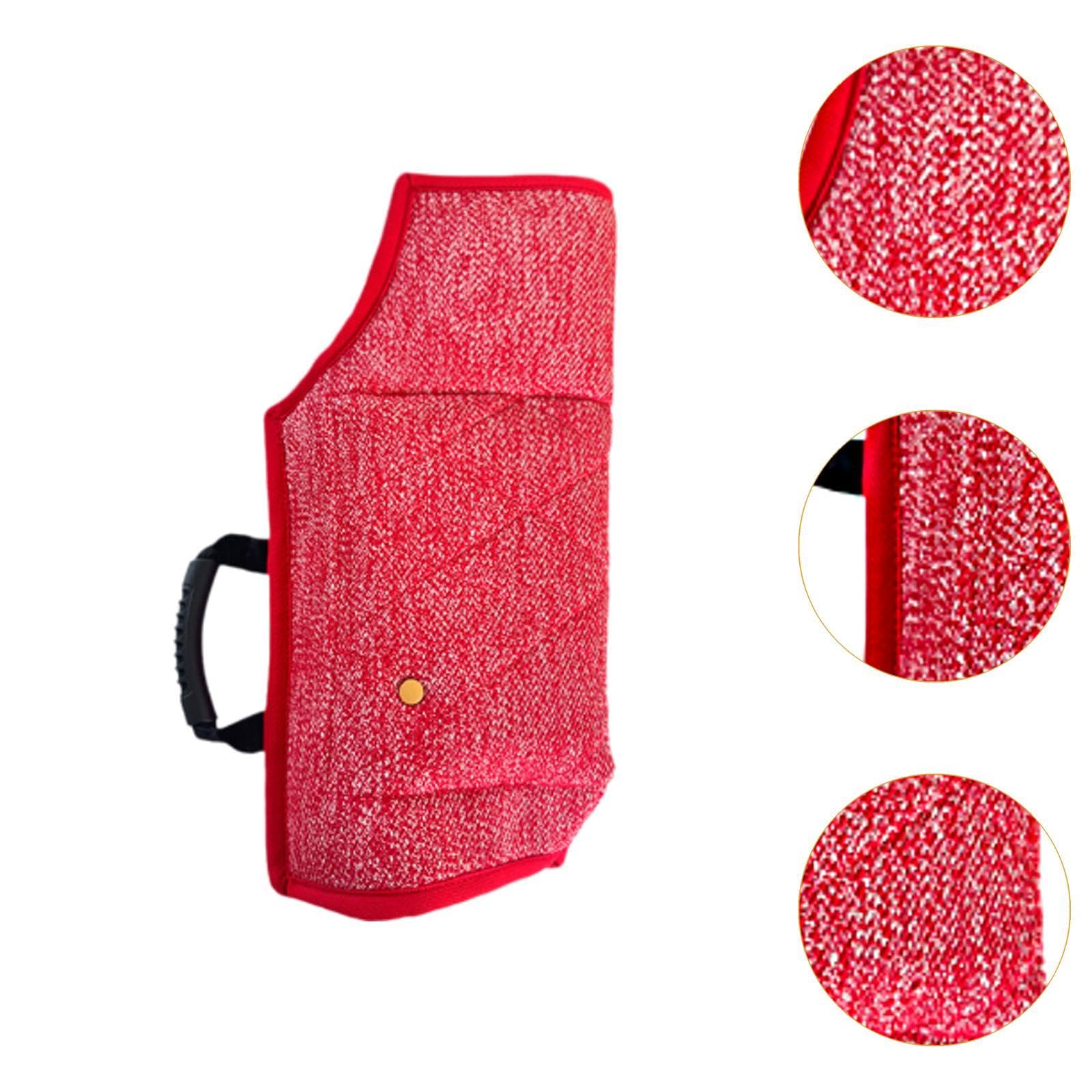 MYCENSE Arm Protection Dog Bite Sleeve Professional Bite Resistant Protection Gear Protection Sleeve for Playing Tugging Toy, Red