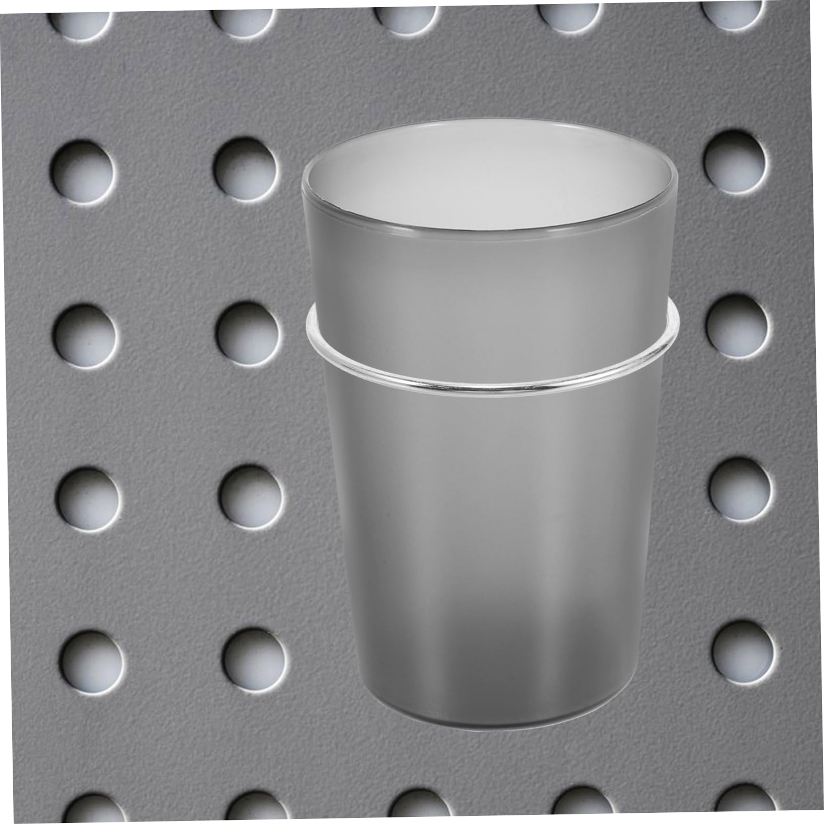 Cabilock Peg Board Hooks 6pcs Iron Loop Hooks Garage Cup Holder Easy Install for Tool Organization