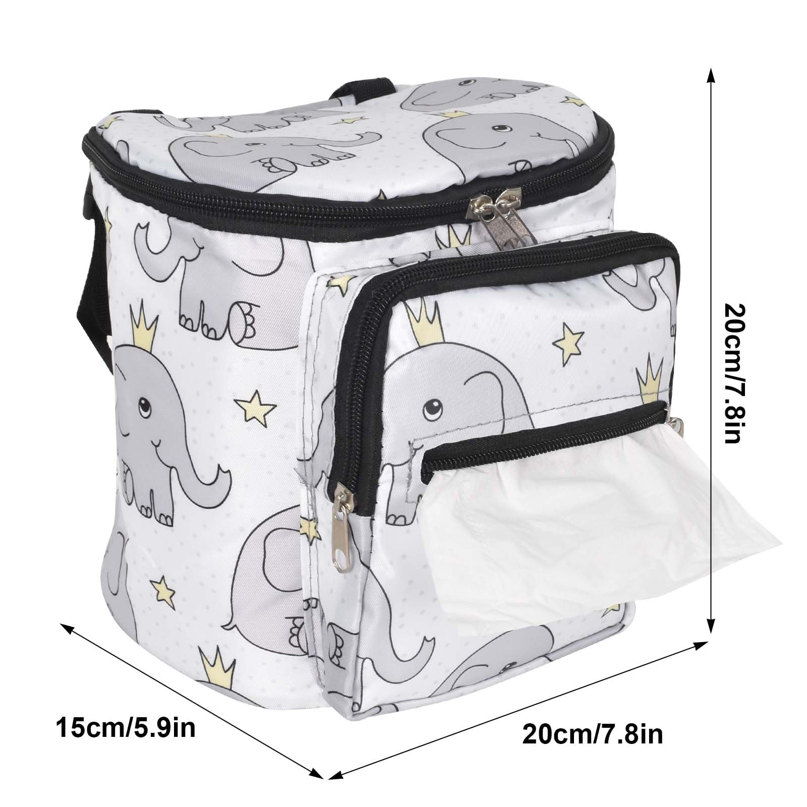 Borsa Organizer Universale Per Passeggino, Uggy Storage Bag, Borsa Passeggino Borsa Organizer, Multifunzione Borsa Cambio Neonato, Borsa per neonati per Biberon, Pannolini, Giocattoli (Style A)