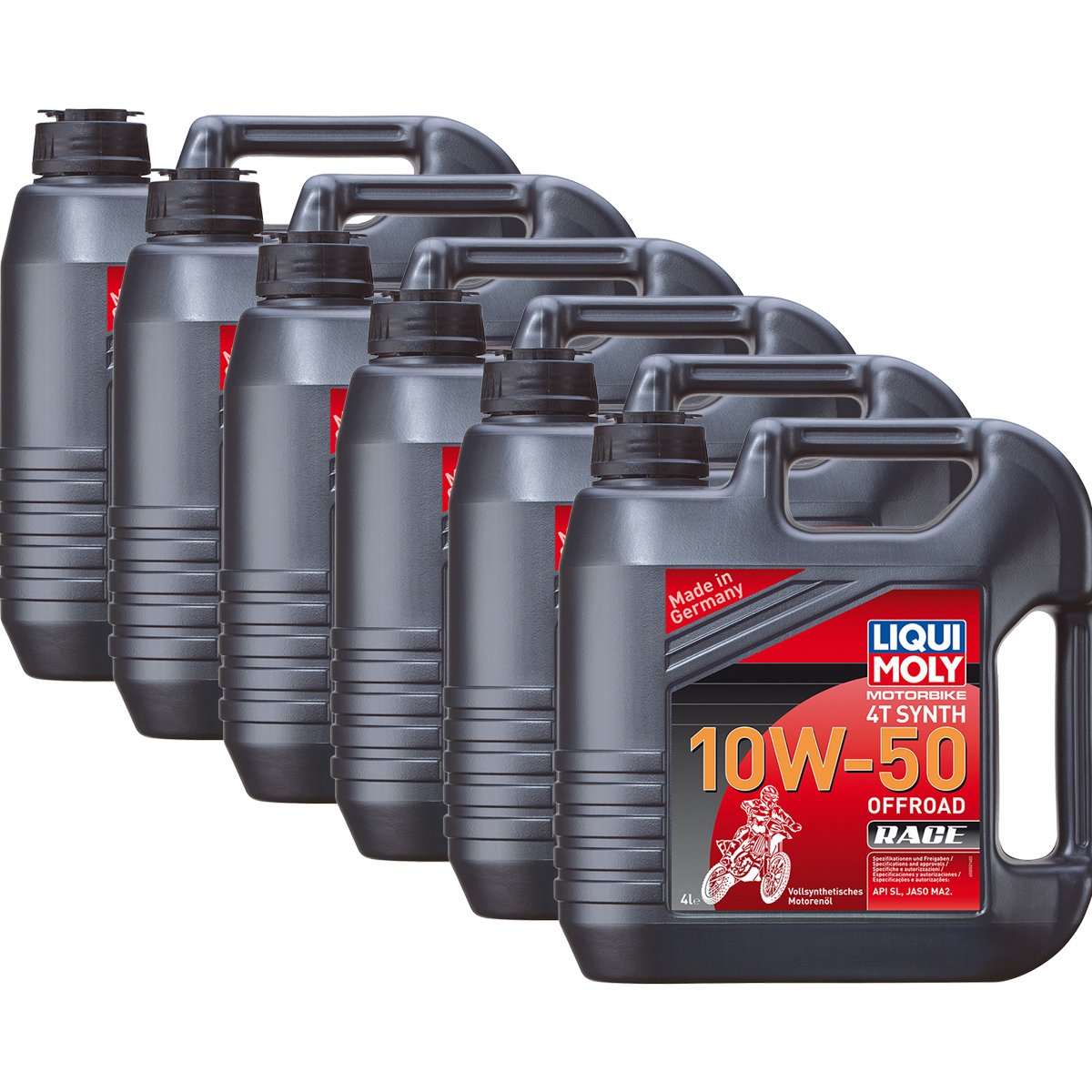 Liqui Moly 3052 - Aceite sintético para motor de motocicleta 4T Offroad Race 10W-50 4L