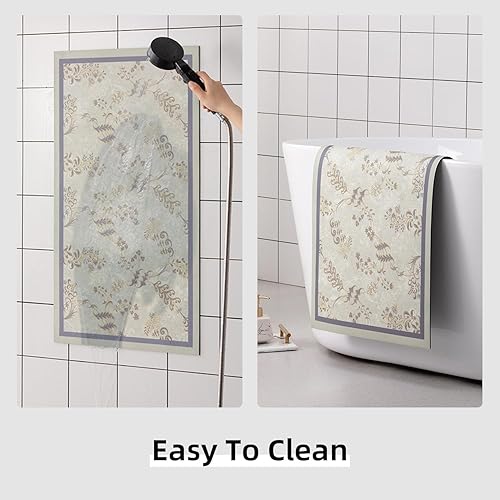 Miniatura 6 de YIHOUSE Tapete de baño fino de 24 x 16 pulgadas, súper absorbente, de secado rápido, delgado, para debajo de la puerta, tapete con parte trasera de