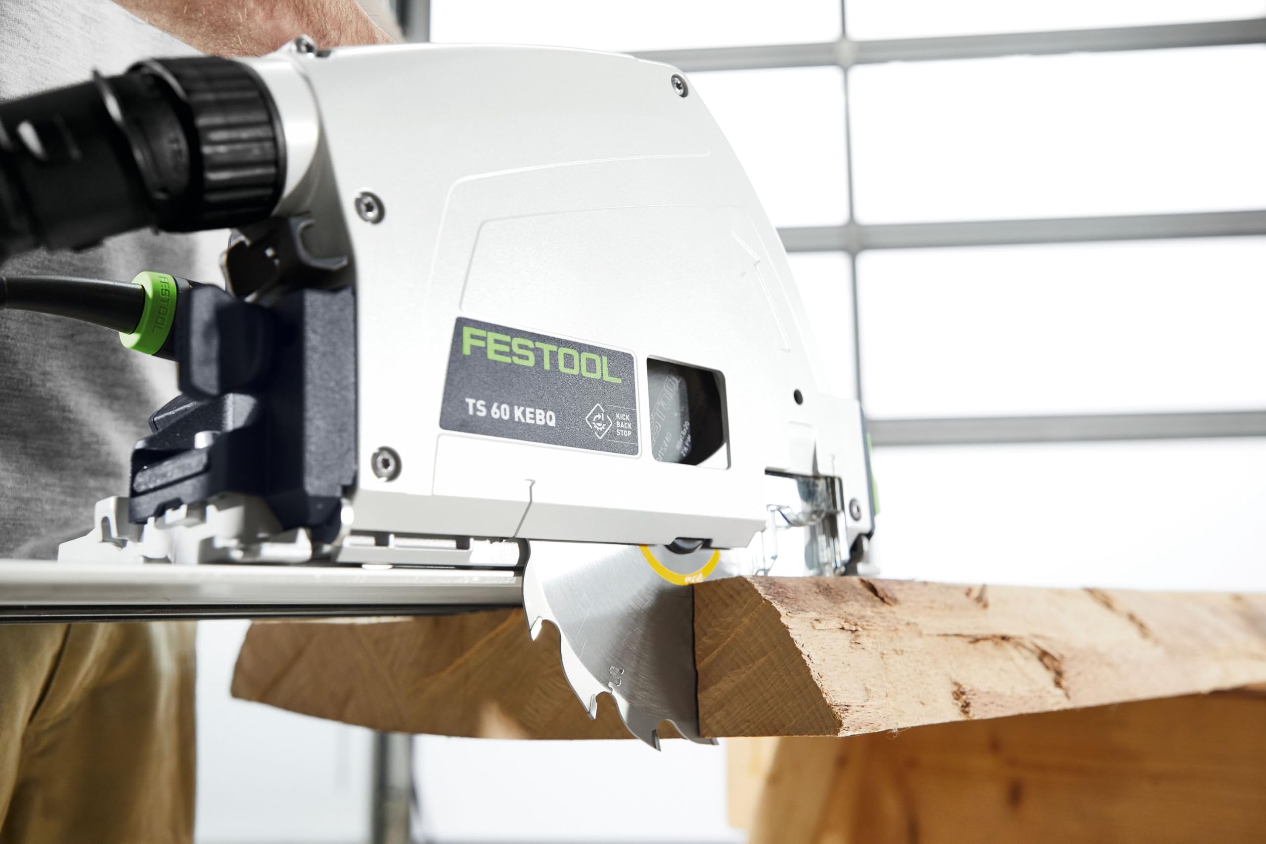 Festool TS 60 K Sierra de Inmersión 1500 W - Ref. 577847 | Sierra sumergible profesional, profundidad 62 mm, ángulo -1° a 47°, extracción de polvo Ø 27/36 mm, velocidad 3000-6800 rpm