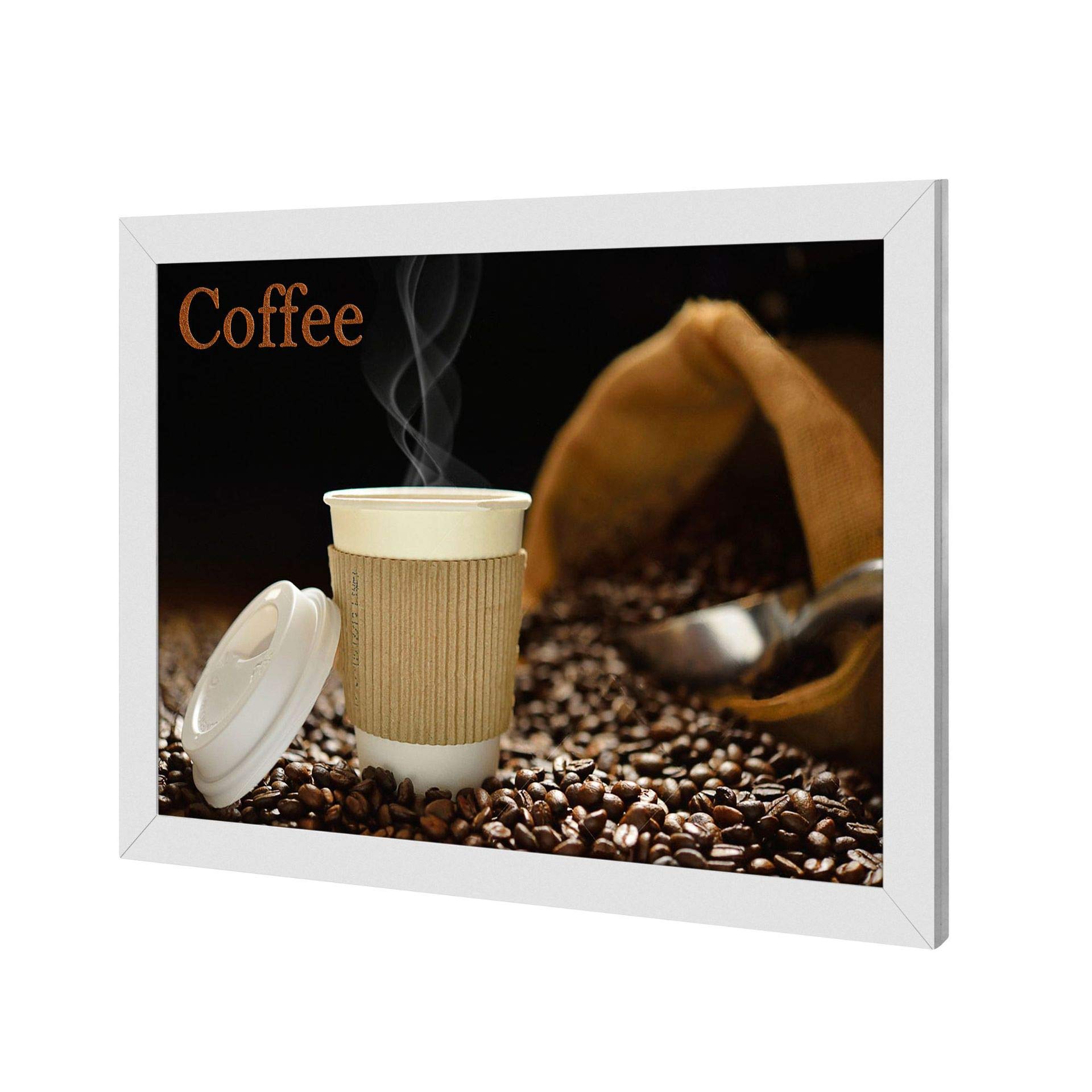 HKSIGN 18X24 Wall Mounted White color Aluminum Snap Clip Frame Advertising Display Led Light Box Sign