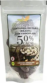 Castanha do Pará (Brasil) com chocolate 50% cacau ao leite - Cacauway - 120 g