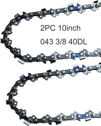 Miniatura 4 de Cadena de sierra de repuesto de 2 piezas de 10 pulgadas para RYOBI P547 RY40560 RY40506BTL RY40560-CMB1 RY40560-HDG P546 P546A P2520 cadena de