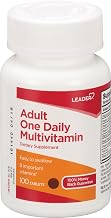 Leader One Daily Multivitamin Tablets 100 Ct. Essential Nutrients for Adults