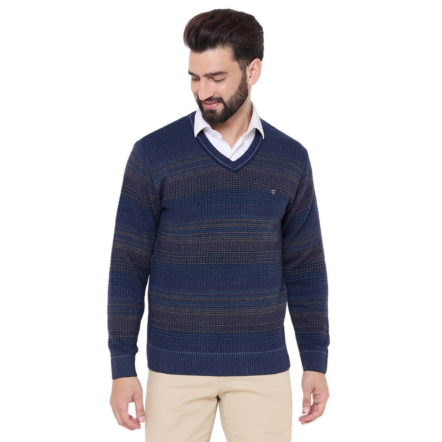 duke Men's Acrylic Blend Casual Pullover Sweater-picture-26