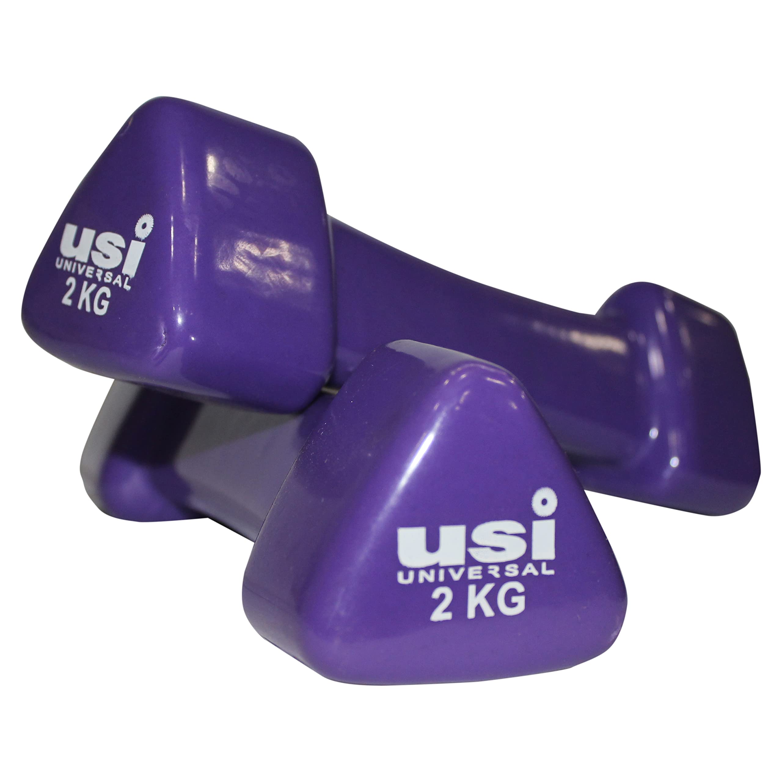 USI UNIVERSAL THE UNBEATABLE Dumbbells Set For Home Gym, Vinyl Dumbbells, VDB 2kg Pair Hand Weight Vinyl Dumbbells, Dumbbell Set For Home Workout, Cast Iron, Vinyl Construction, Triangular Shape (B085VMR6ZF) Amazon Price History, Amazon Price Tracker