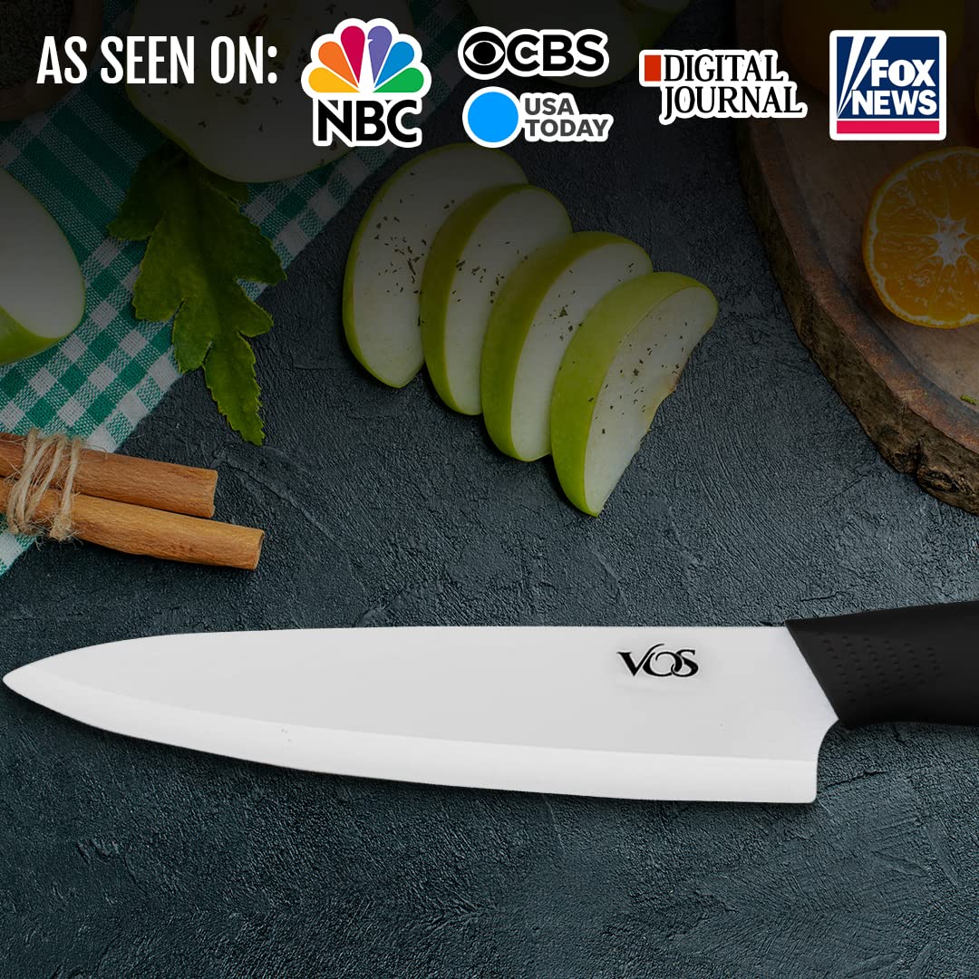 Vos Ceramic Chef Knife - Ultra Sharp & Lightweight -6