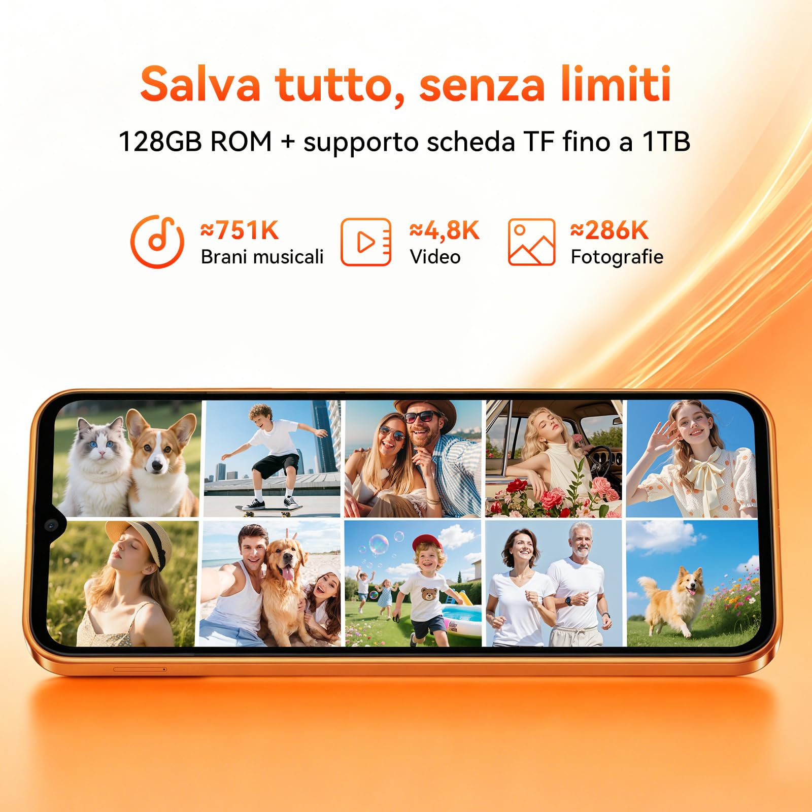 Blackview 6,88" HD+IPS Wave 10C Smartphone Offerta Android 16 Cellulare, 32MP+13MP, 16GB+128GB/1TB, 5000mAh,Telefono Cellulare In Offerta 3 Slot Per Carte, WiFi 5/3,5 mm/FM/OTG,3 Anni Garanzia