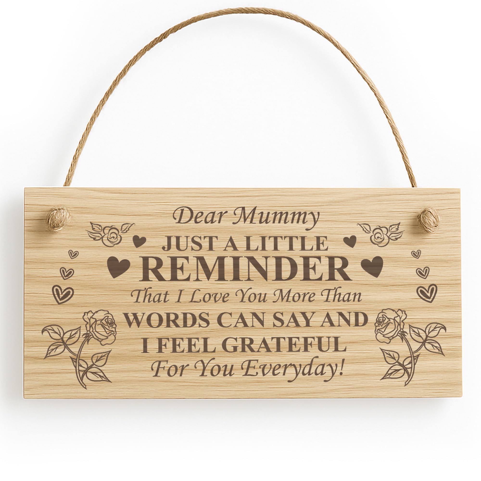 Red Ocean Mummy Gifts I Love You Engraved Wood Sign Mummy Birthday Christmas Gifts From Daughter Son