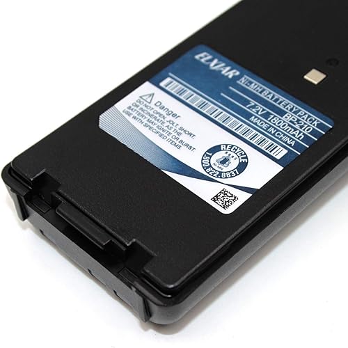 Miniatura 7 de elxjar Paquete de 2 baterías de repuesto para BP-209 BP-222 BP-209N BP-210N BP-222N BP-210N BP-222N ICOM Radios C-A6 IC-A24 IC-F30GT IC-F30GS