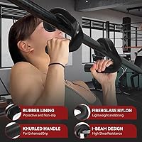 Vista 3 de Neutral Grip Pull Up Handles 45° - Angles 90 Grips for Relieve Wrist Stress - Non-Slip Pull Up Grips - for Pull-Ups Deadlifts - Fits Pull Up Bar