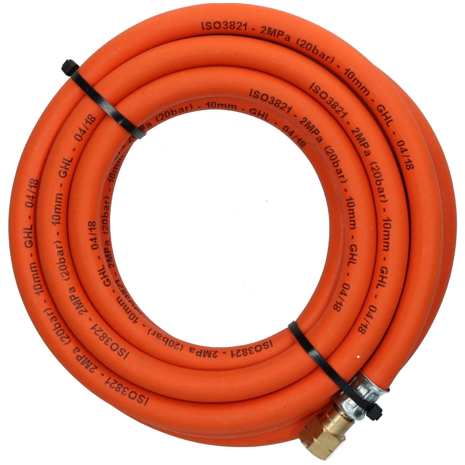 Tubo flessibile in gomma per tubo flessibile singolo propano per taglio e saldatura, 5 m 3/8" BSP Gas