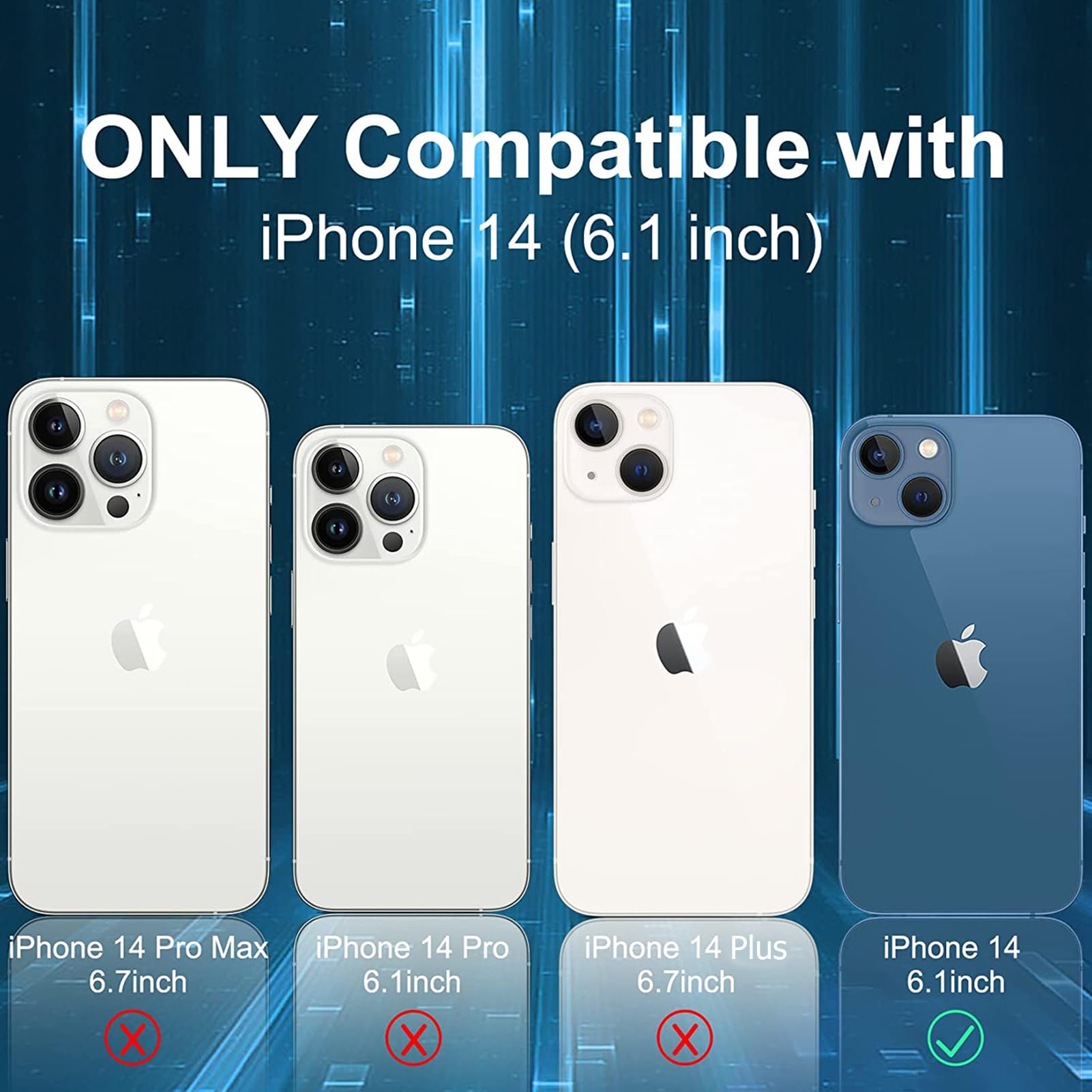 Battery Case for iPhone 14, Upgraded 10000mAh Portable Protective Charging Case with Wireless Charging Compatible with iPhone 14 (6.1 inch) Rechargeable Battery Pack Charger Case with Carplay (Black)