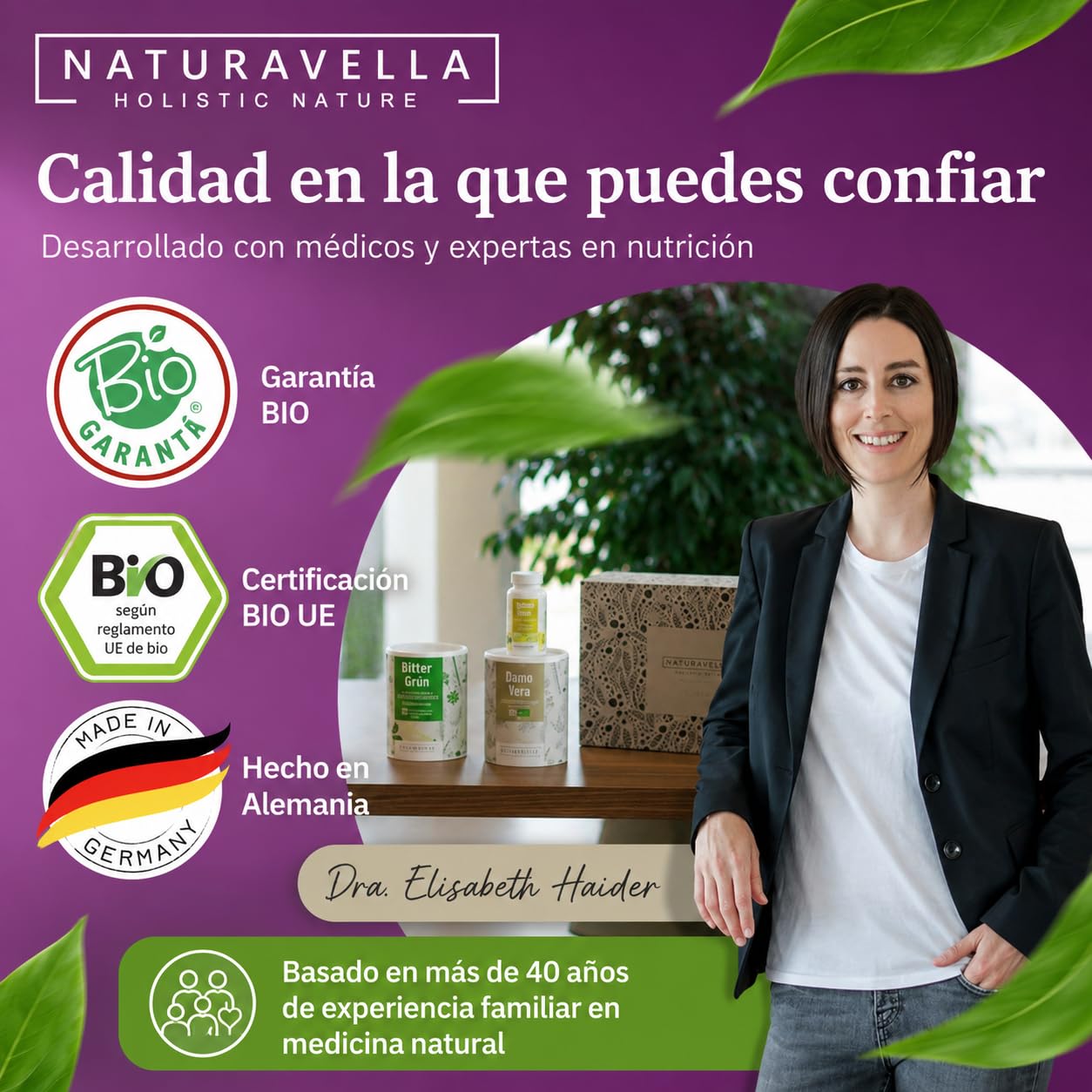 NATURAVELLA LeberKraft Superfood Bio 250g | Heavy Metal Detox con arándanos silvestres, hierba de cebada, espirulina y dulse | Receta Anthony William | Vegano