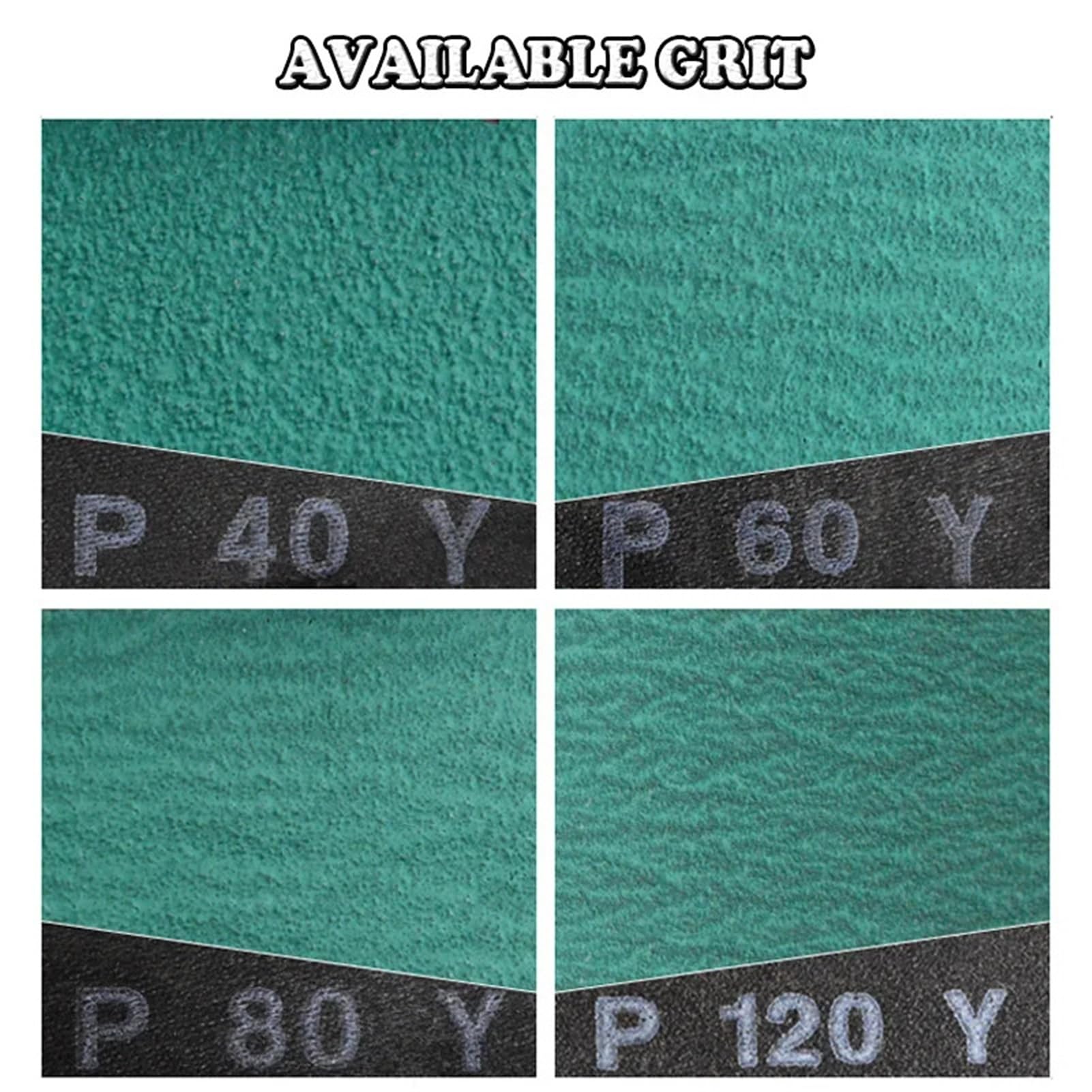 4 bandas de lijado abrasivas de circonio de 72 x 2 pulgadas for madera y otros materiales - Grano P40 P60 P80 P120(P80)