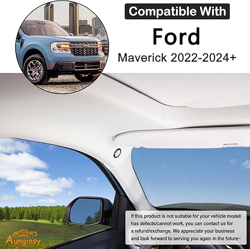 Miniatura 2 de Cubierta de micrófono para techo de automóvil, compatible con Ford Maverick 2022-2024, altavoz interior de techo de automóvil, cubierta de marco de