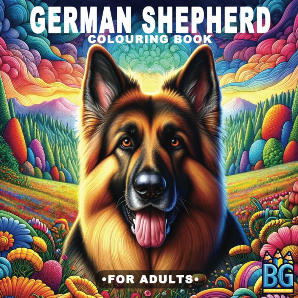German Shepherd Coloring Book for Adults - A Dog Lover’s Coloring Book: Strength and Loyalty in Every Line: Captivating German Shepherd Scenes and ... and Relaxation (Adult Colouring Books)