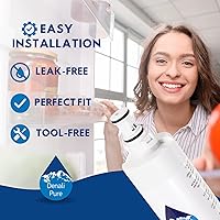 Vista 6 de Filtro de agua de repuesto para refrigerador Whirlpool ED5VHGXMB10, compatible con cartucho de filtro de agua para refrigerador Whirlpool 4396508