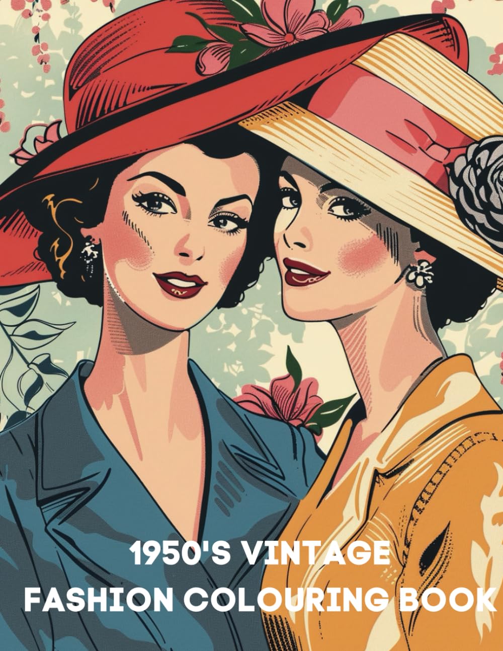 Amazon.com: 1950's Vintage Fashion Coloring Book: Over 40 Vintage ...