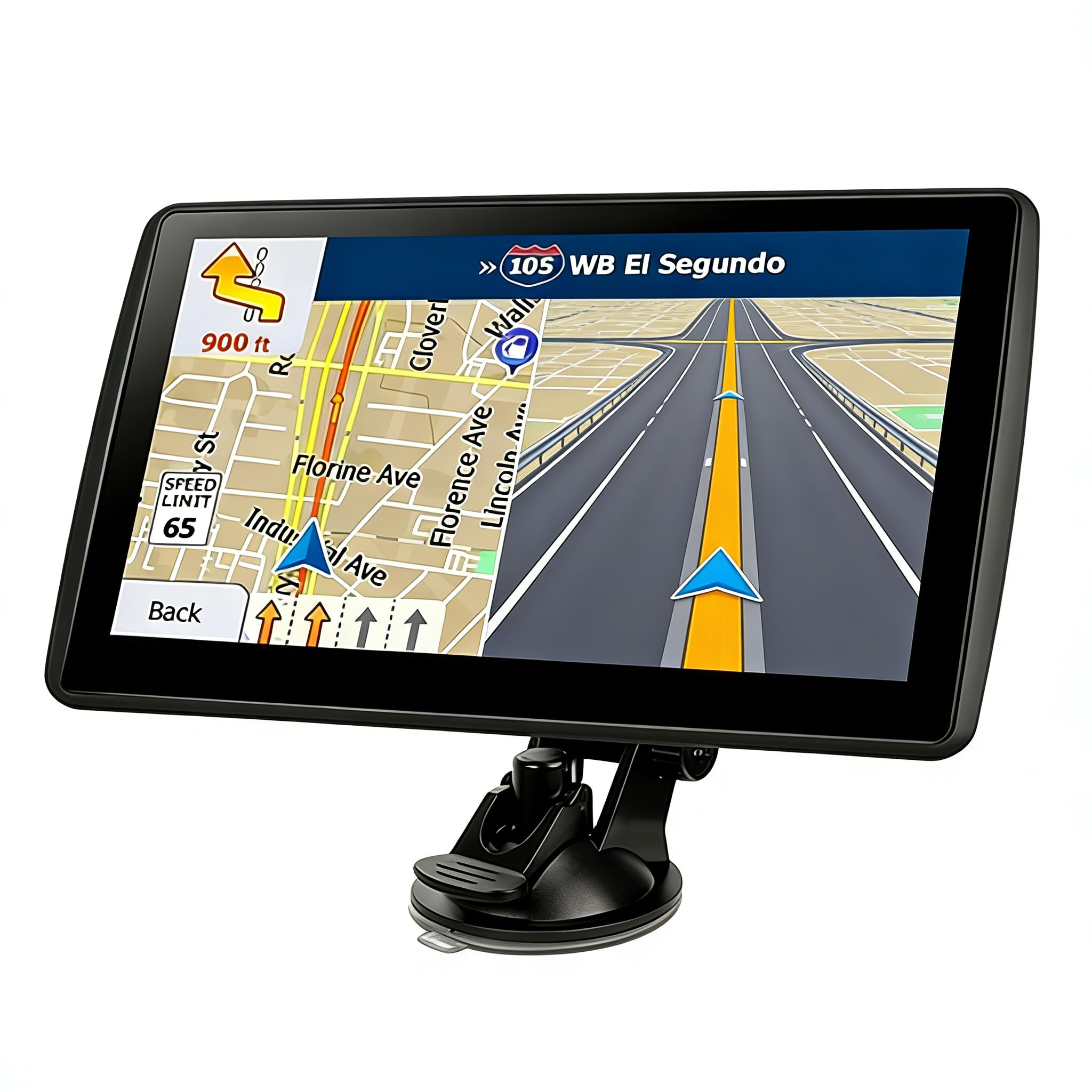 7'' GPS Navigator for Car Truck RV - 2026 North America Maps Free Lifetime Updates, Touchscreen Navigation System, Speed & Red Light Warning, Turn-by-Turn Voice Guidance, for All Cars (Blue)-image-43