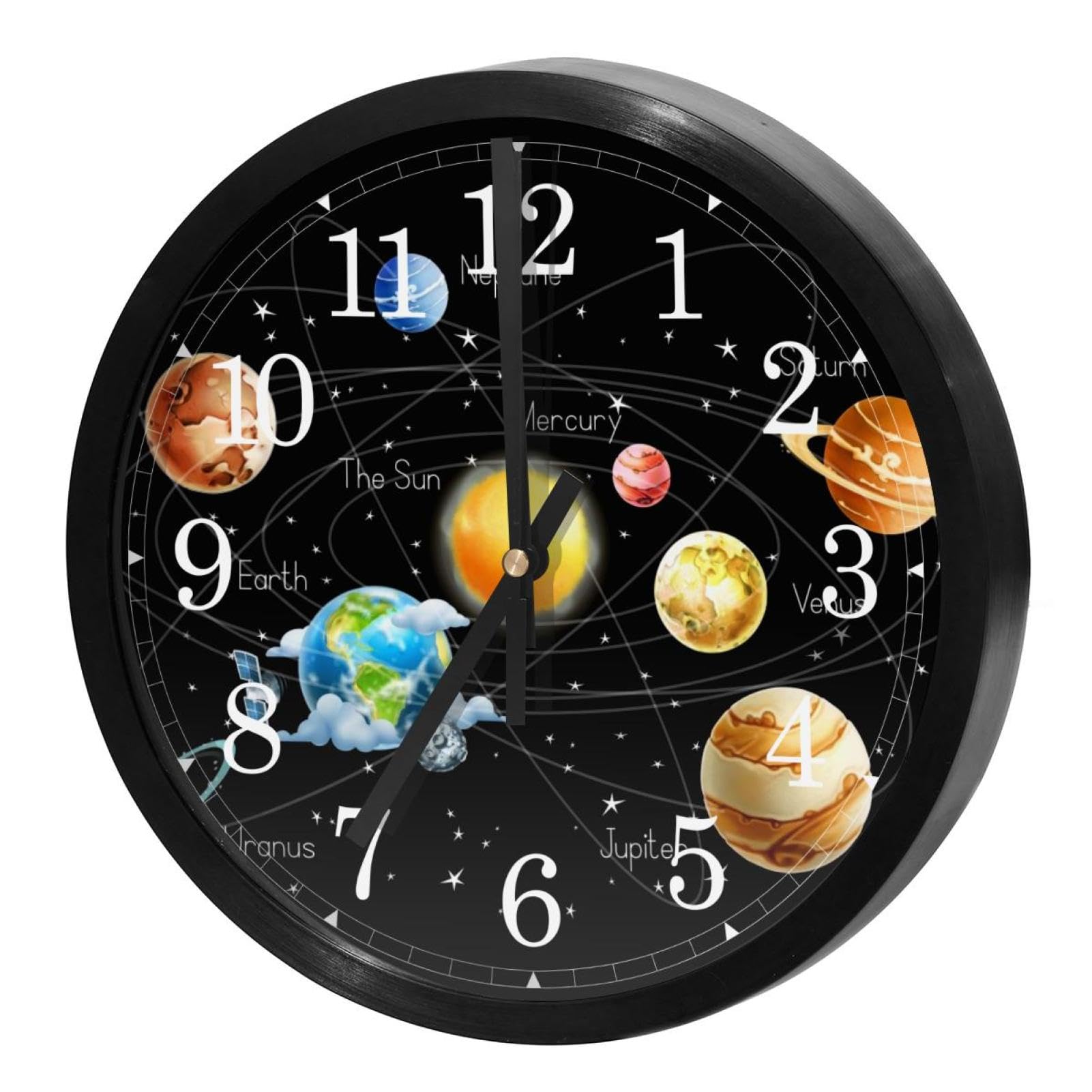 Horloge murale silencieuse en verre pour éliminer le bruit du tic-tac