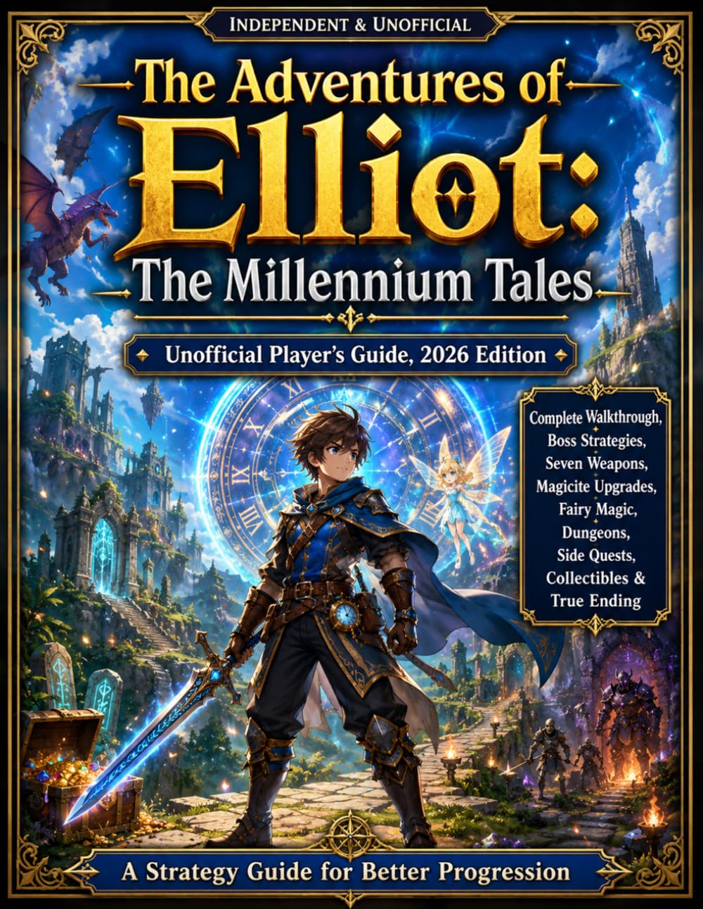The Adventures of Elliot: The Millennium Tales: Unofficial Player’s Guide, 2026 Edition Complete Walkthrough, Boss Strategies, Seven Weapons, Magicite ... Side Quests, Collectibles & True Endi