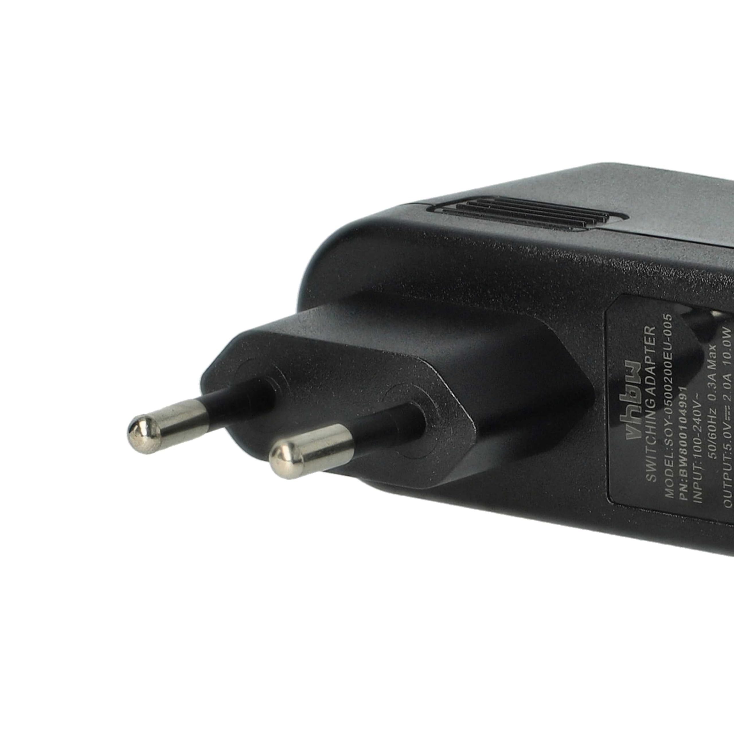 vhbw 220V zasilacz 10W (5V/2A) do Yealink SIP T19p, T21PN, T27G, T29G, T41p, T42S, T46S, T48S, T49G, T52S, T56A, T58A, T58V