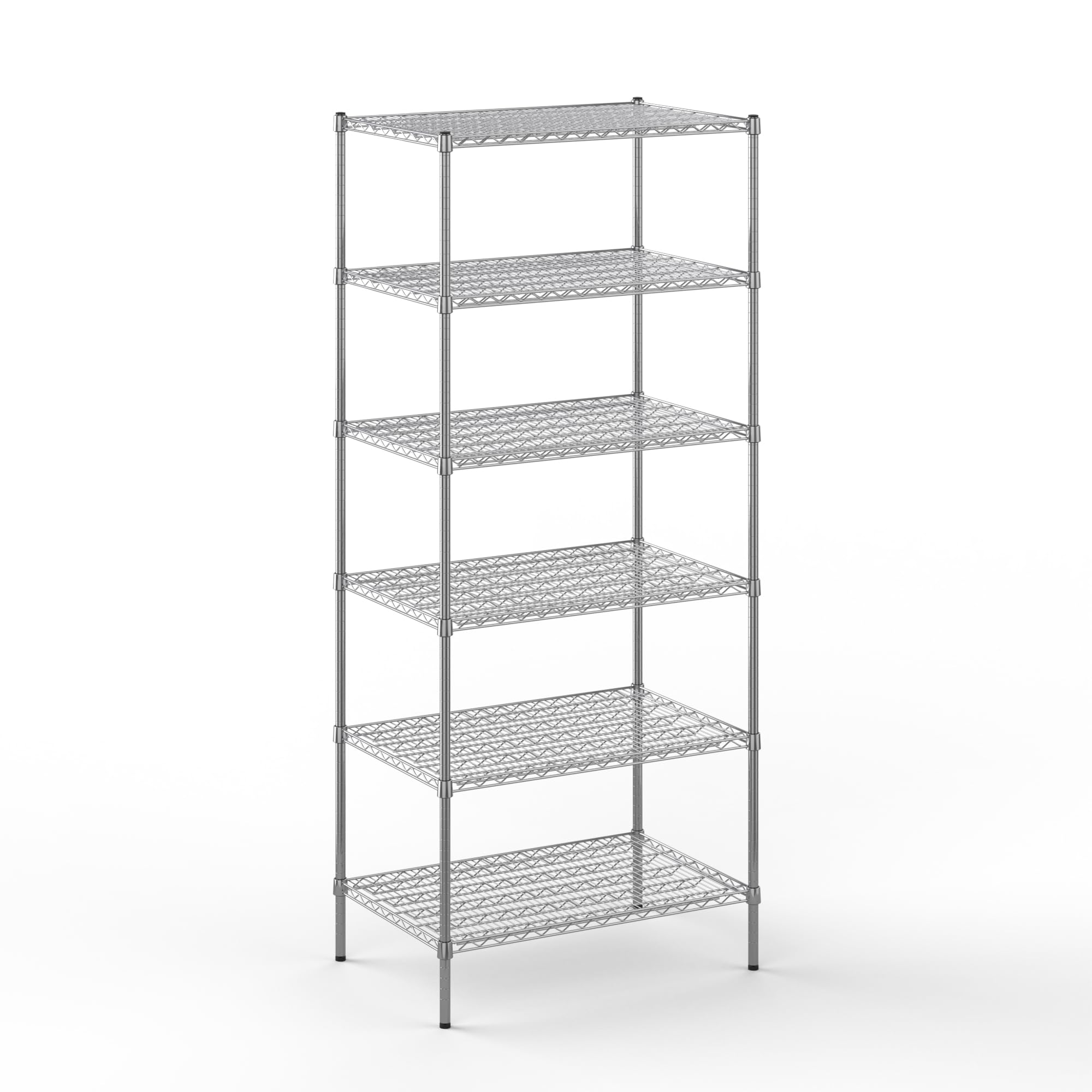 24" Deep x 36" Wide x 86" Height Wire Shelving Kit | 6-Tier | NSF Commercial Storage Rack Unit
