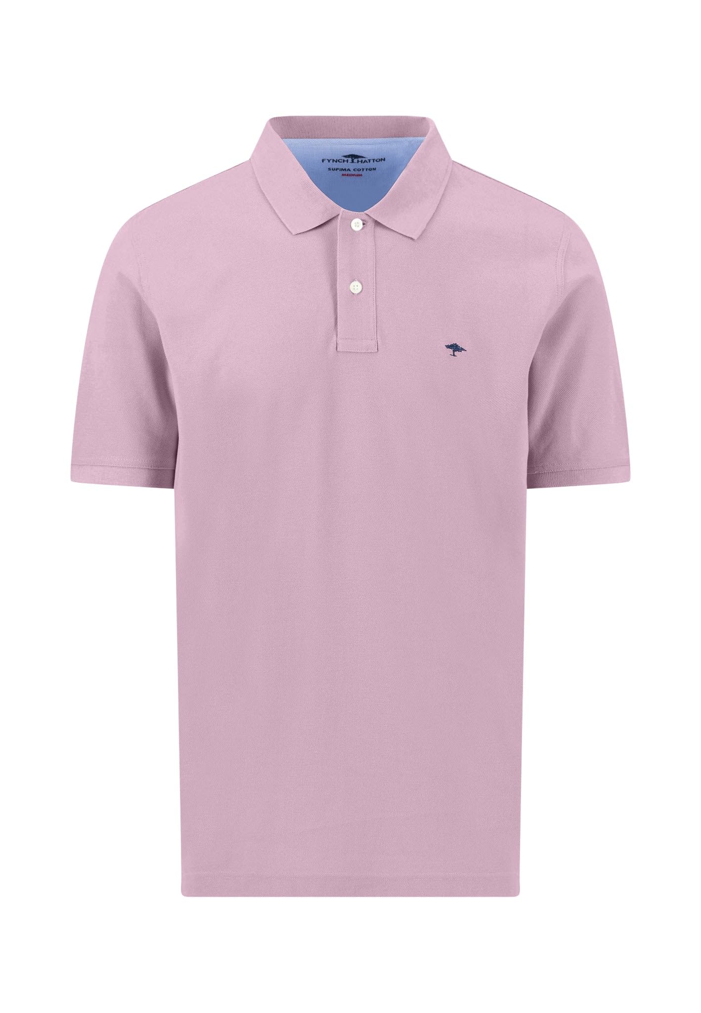 FYNCH-HATTON Poloshirt aus Baumwolle mit strukturierter Oberfläche