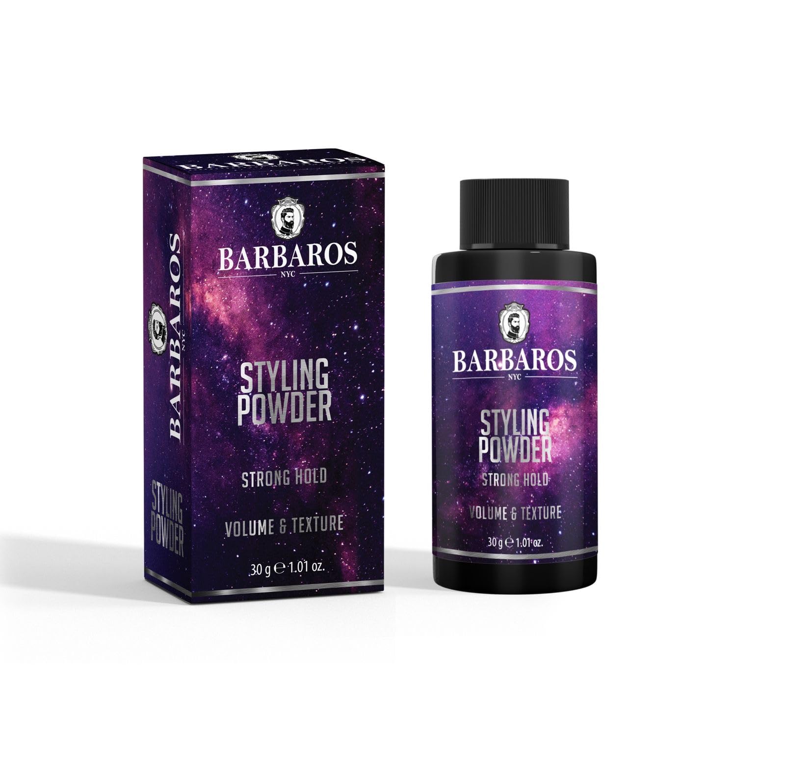 BARBAROS Hair Styling Powder Matte Finish Mens Powder Easy to Apply with No Oil or Greasy Residue 30