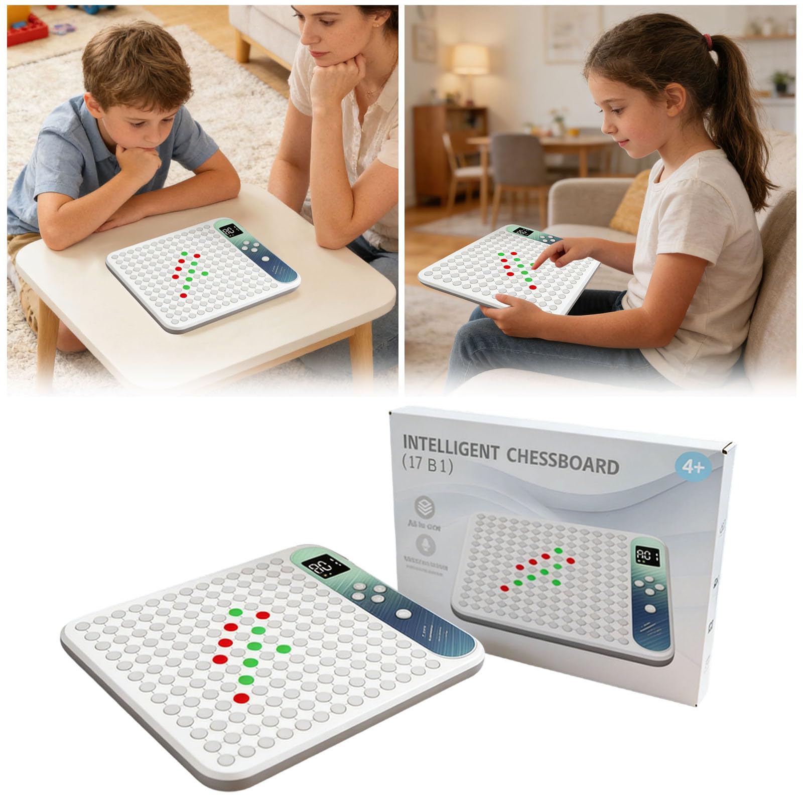 Il classico gioco da tavolo di strategia astratta unisce adulti e bambini come una famiglia in un gioco da tavolo 322