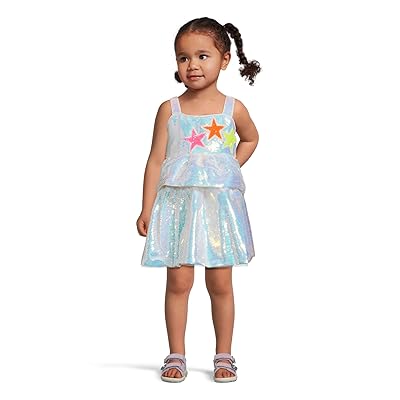 Lola and The Boys Tiered Stars Sequin Dress (Toddler/Little Kid/Big Kid) Girl