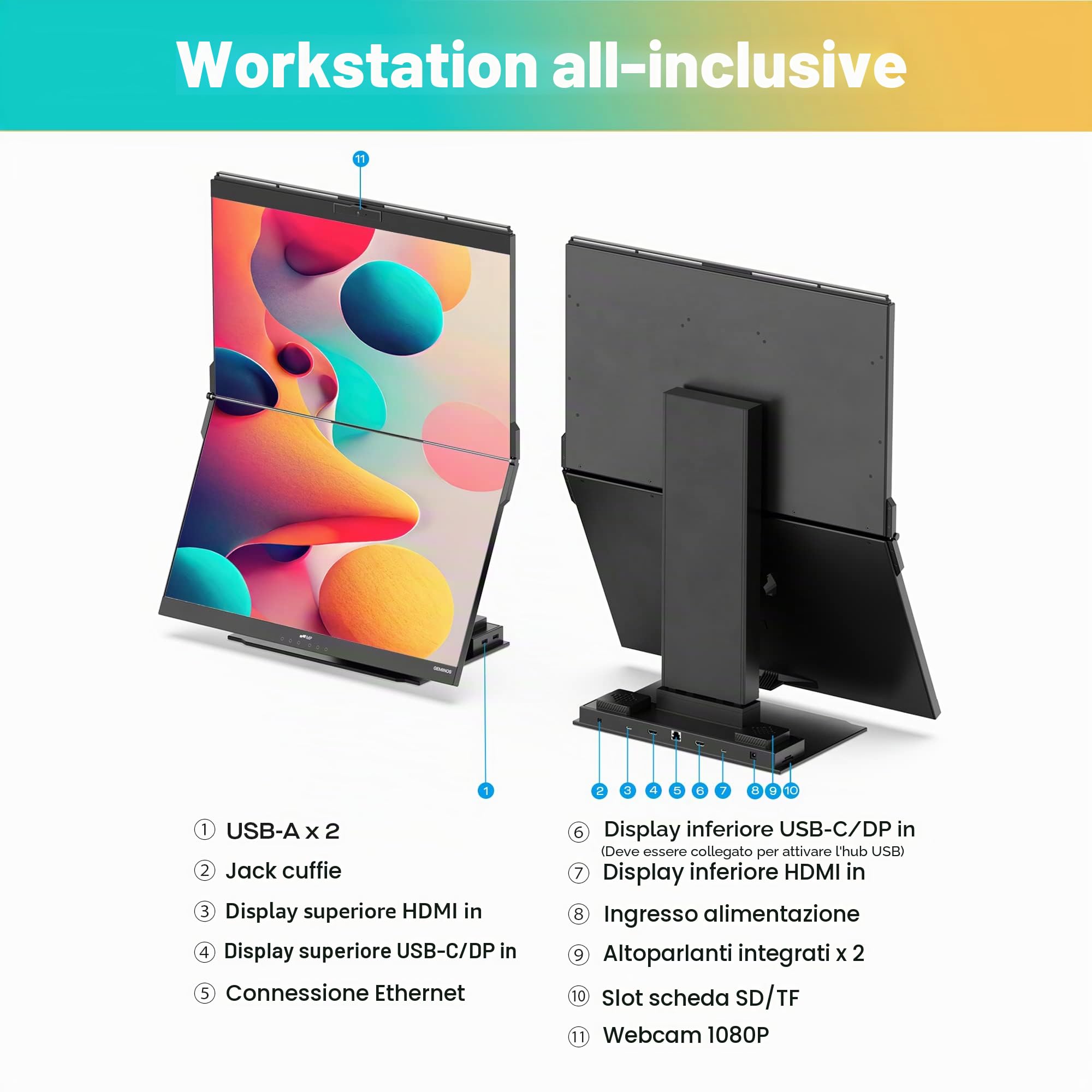 MP Monitor Mobile Pixel Geminos 24"