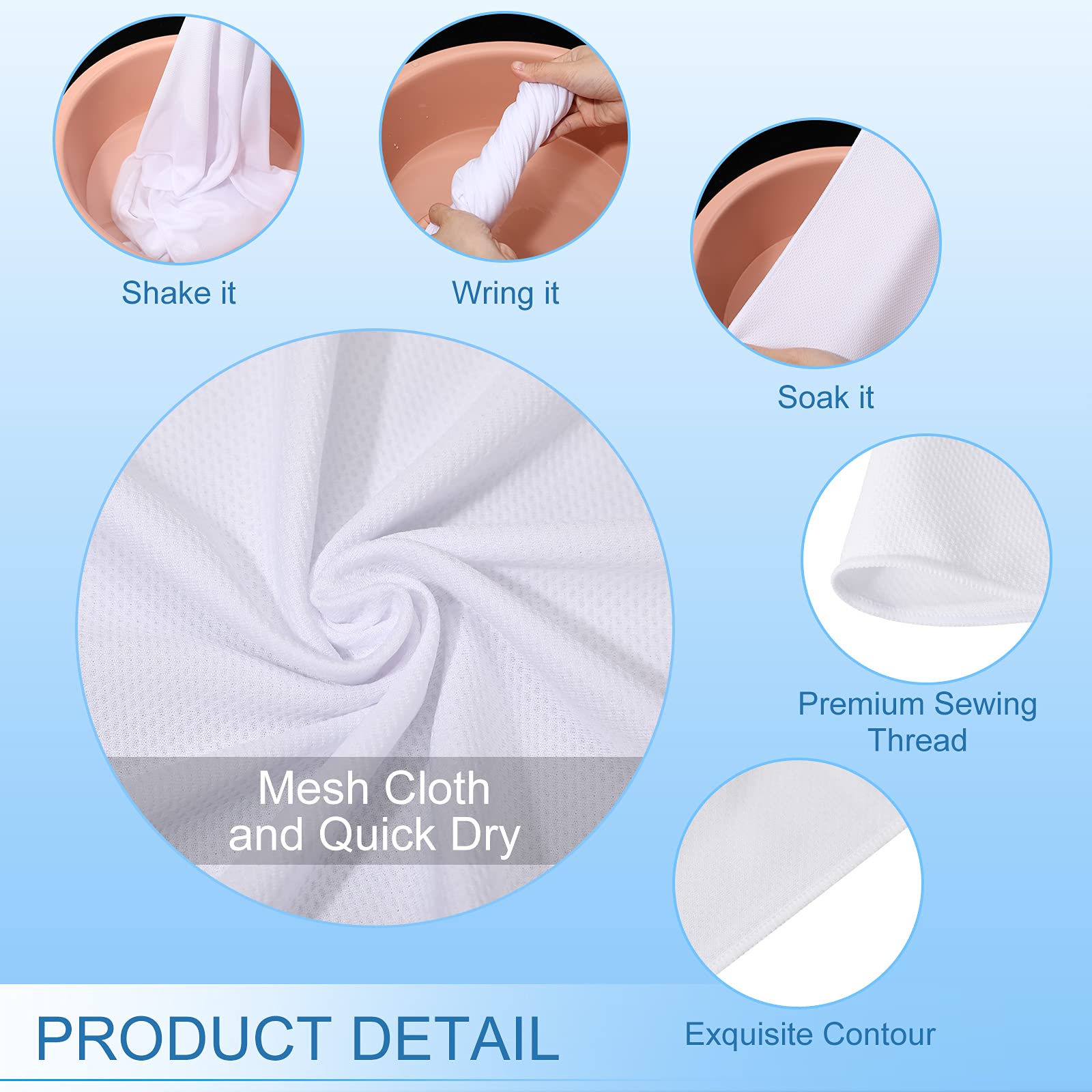 BBTO 12 Count Cooling Towels Bulk for Neck and Face 40