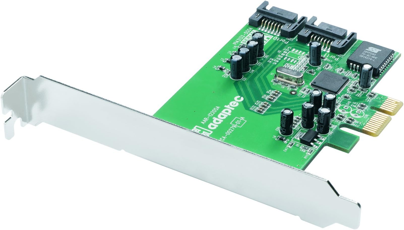 Adaptec SATA-300 2-Channel LP PCIe x1 RAID Controller