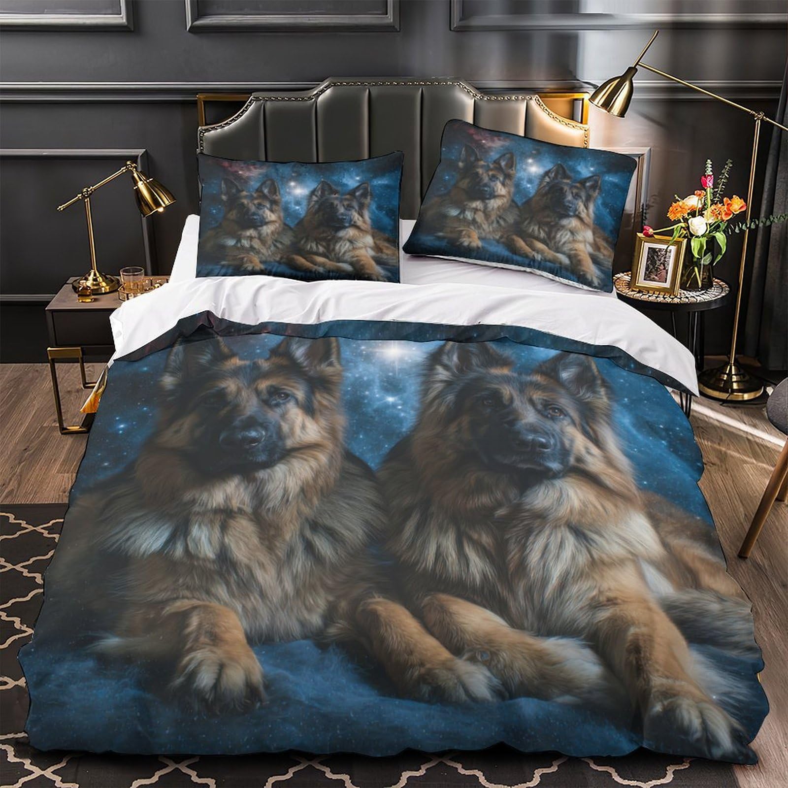 Housse de couette 3D super douce effet microfibre de luxe