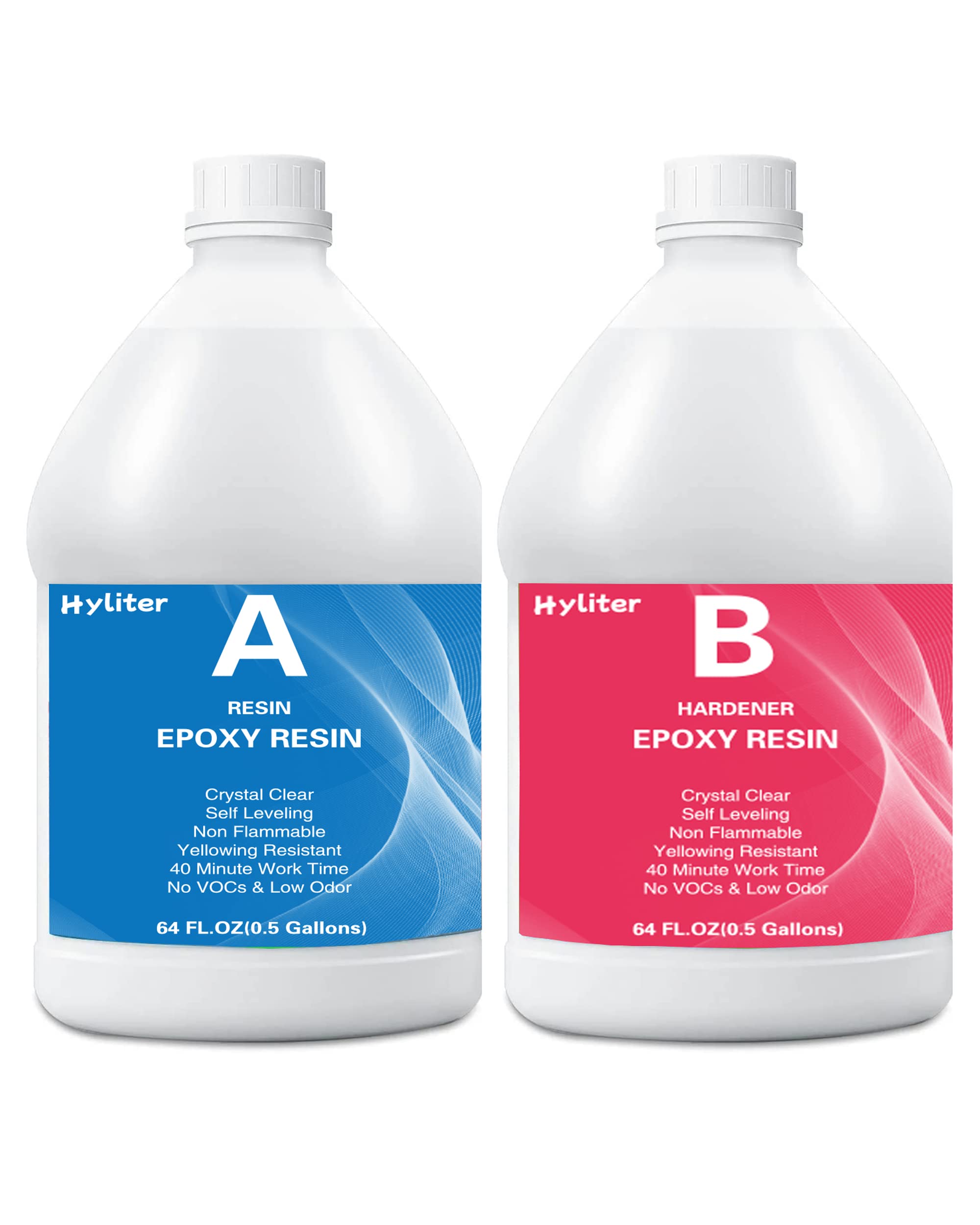 Buy Hyliter Epoxy Resin Kit, Upgraded 1Gallon Clear Resin Epoxy Food Safe BPA Free Easy Mix 11