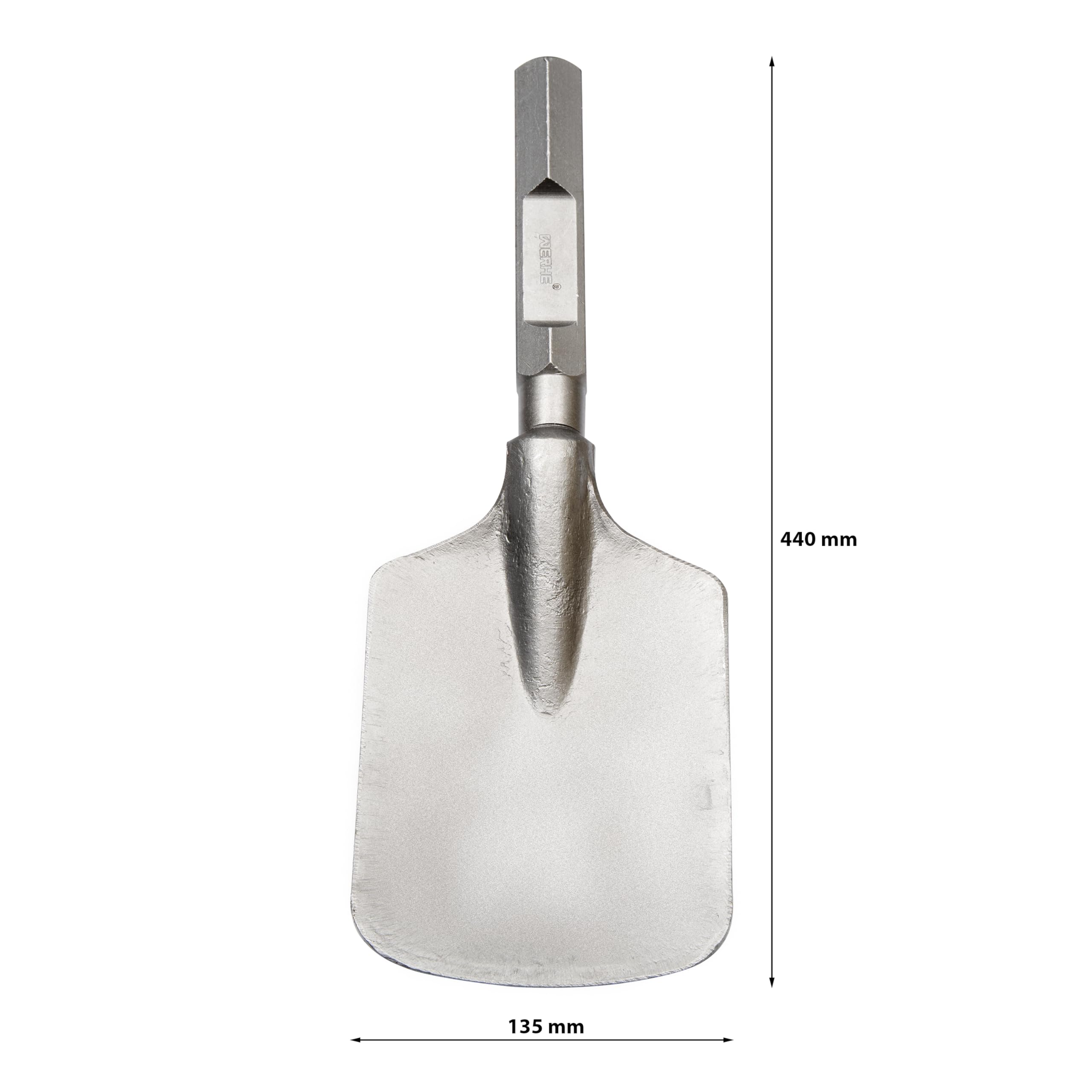 WERHE Burin Pelle HEX28, 135 x 400 mm, Acier à Outils pour Marteau-Piqueur
