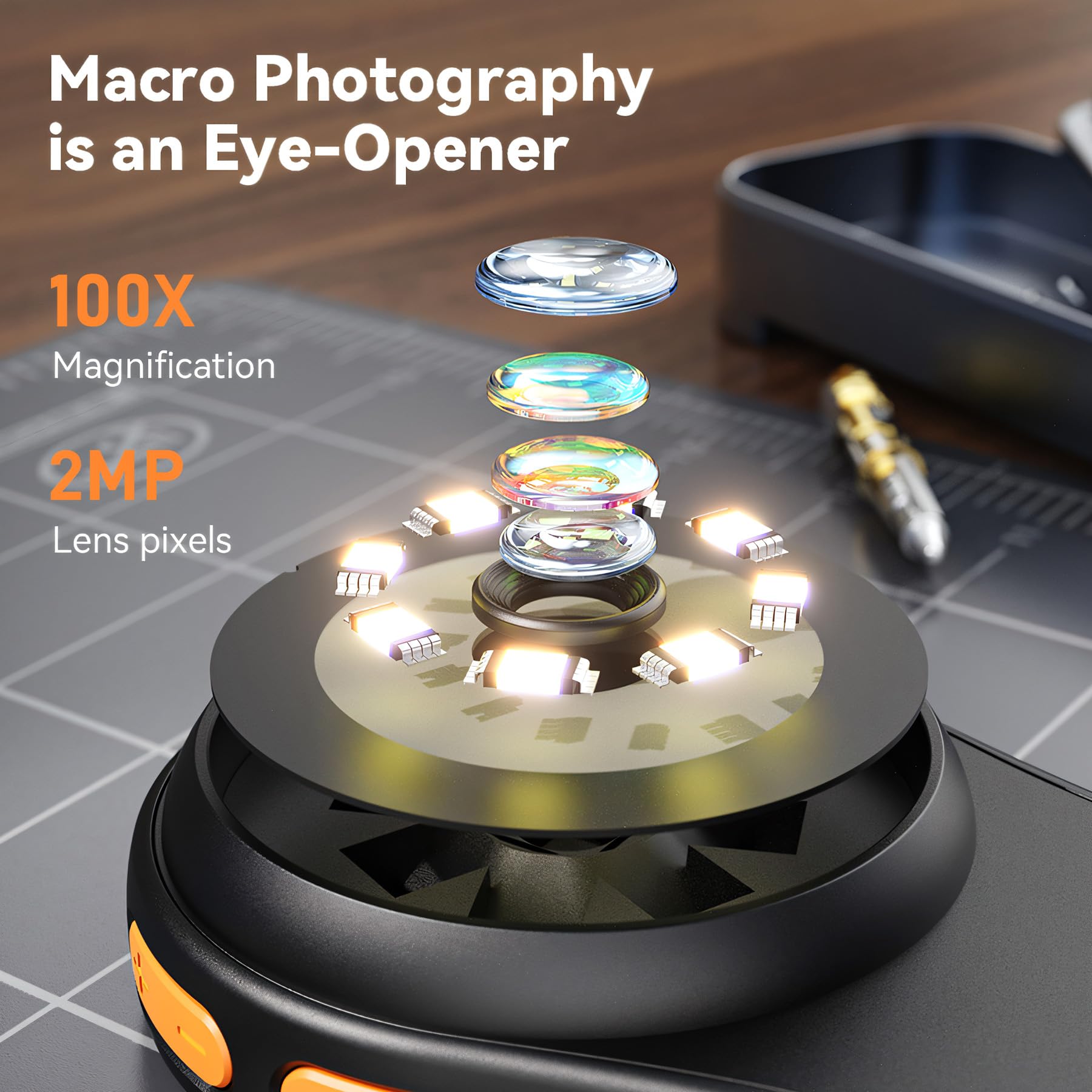 Microscopio para niños, lupa portátil de mano para niños, mini microscopio digital para niños, juguetes educativos de ciencia, regalos de cumpleaños de Navidad para niños de 3, 4, 5, 6, 7