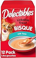Vista 13 de Delectables Golosinas húmedas para lamer para gatos - Atún y pollo, 1.4 oz (paquete de 12)