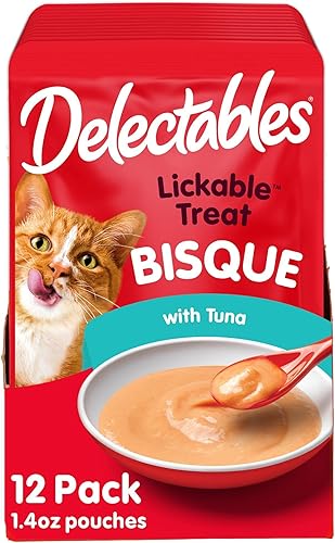 Hartz Delectables - Golosinas húmedas para gatos, atún, 12 unidades - 3270011057